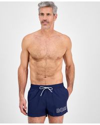 BOSS - Boss By Lee Drawstring 5.3" Swim Trunks - Lyst
