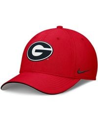 Nike - Georgia Bulldogs 2025 Dugout Coaches Rise Swoosh Performance Flex Hat - Lyst