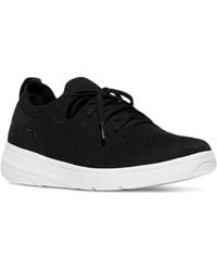 Fitflop - Super-q Crystal-trim Knit Laced Up Sneakers - Lyst
