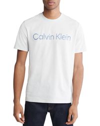 Calvin Klein - Short Sleeve Crewneck Faded Logo Graphic T-shirt - Lyst