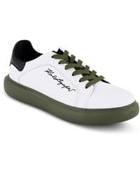 Karl Lagerfeld - Embroidered Signature Logo Sneakers - Lyst