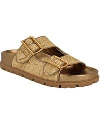 Guess - Fasten Double-buckle Footbed Sandals - Lyst