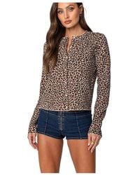Edikted - Printed Knit Cardigan - Lyst
