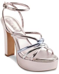 DKNY - Delicia Strappy Platform Dress Sandals - Lyst