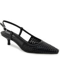 Kenneth Cole - maggie Perf Slingback Kitten Heel Pumps - Lyst