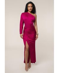 JLUXLABEL - One Shoulder Shirred Bodysuit - Lyst