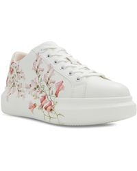 ALDO - Peono Floral Lace-up Platform Sneakers - Lyst