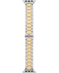 Tory Burch - Reva Band For Apple Watch®, Two-tone Gold/stainless Steel, 38 Mm - 40 Mm - Lyst