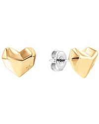 Calvin Klein Gold-tone Earrings - White