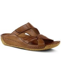 Spring Step - Style Gretta Leather Slide Sandal - Lyst