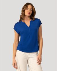 Cable & Gauge - Split Neck Slub Terry Tee - Lyst