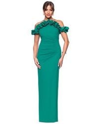 Xscape - Halter Strap Ruffled Gown - Lyst