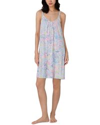Ralph Lauren - Double-strap V-neck Short Nightgown - Lyst