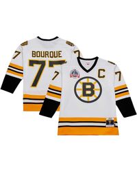Mitchell & Ness - Ray Bourque Boston Bruins Captain Patch 1989/90 Blue Line Player Jersey - Lyst