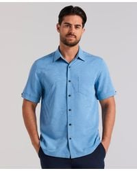 Cubavera - Palm Print Short-sleeve Button-down Shirt - Lyst