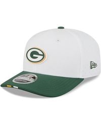 KTZ - White/green Green Bay Packers 2025 Nfl Training Camp 9seventy Adjustable Hat - Lyst