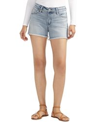 Silver Jeans Co. - Suki Mid Rise Americana Short - Lyst