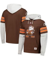 '47 - Cleveland S Throwback Double Header Blitz Cornerback Pullover Hoodie - Lyst