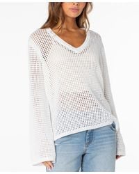 Roxy - Summer Nights V-neck Tunic Top - Lyst