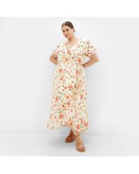 City Chic - Plus Size Sarina Print Dress - Lyst