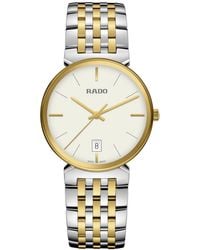 Rado - Swiss Florence Two Tone Stainless Steel Bracelet Watch 38mm - Lyst