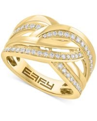 Effy - Effy Diamond Crossover Openwork Statement Ring (1/3 Ct. T.w. - Lyst