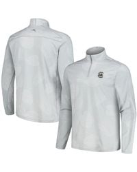 Tommy Bahama - Miami Hurricanes Delray Frond Islandzone Half-zip Jacket - Lyst