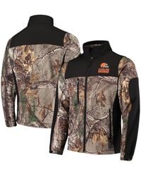 Dunbrooke - Realtree Camo And Black Cleveland Browns Circle Hunter Softshell Full-zip Jacket - Lyst