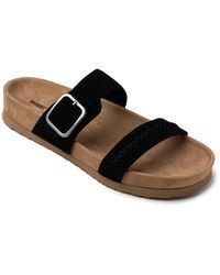 Minnetonka - Gideon Suede 2-strap Buckle Sandals - Lyst