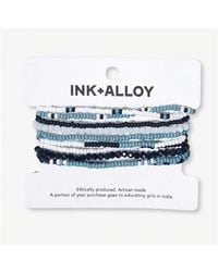INK+ALLOY - Ink + Alloy Sage 10 Stranded Beaded Stackable Stretch Bracelets - Lyst