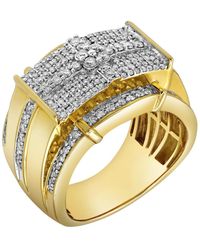 LuvMyJewelry - Banner Of Bling Natural Certified Diamond 1.24 Cttw Round Cut 14k Gold Statement Ring - Lyst