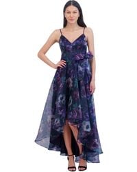 Eliza J - Floral Print Sleeveless High-low Gown - Lyst