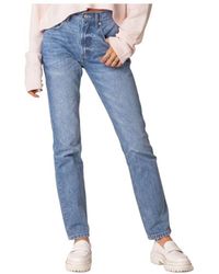 Edikted - Swift High Rise Straight Leg Jeans - Lyst