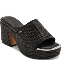 DKNY - Desirae Slip-on Espadrille Platform Sandals - Lyst