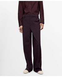 Mango - Side Striped Trousers - Lyst