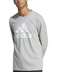 adidas - Essentials Classic-fit Cotton Logo Long-sleeve T-shirt - Lyst