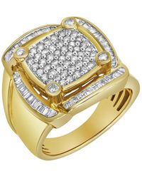 LuvMyJewelry - Ice Hurricane Natural Certified Diamond 1.25 Cttw Baguette Cut 14k Gold Statement Ring - Lyst