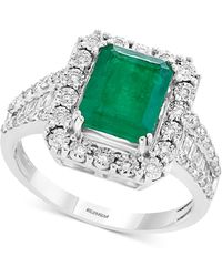 Effy - Brasilica By Effy® Emerald (2-1/5 Ct. T.w.) & Diamond (1/2 Ct. T.w.) Ring In 14k White Gold & 14k Yellow Gold - Lyst