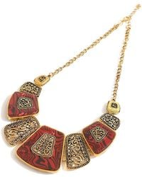 SOH - Gold Plated Statement Necklace - Lyst