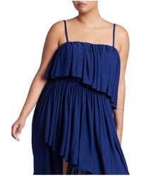 Eloquii - Plus Size Ruffled Bandeau Top - Lyst