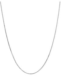 Macy's - Box Chain 18" Necklace (1/2mm - Lyst
