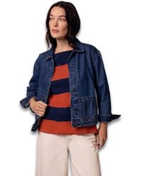Celtic & Co. - Long Sleeve Patch Pocket Denim Jacket - Lyst