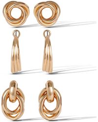 Jessica Simpson - Mixed Shape Earring Set - Lyst