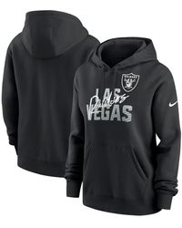 Nike - Las Vegas Raiders Wordmark Club Fleece Pullover Hoodie - Lyst