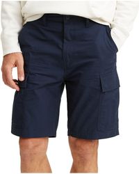 levi's navy blue cargo shorts