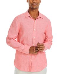 Nautica - Solid Long-sleeve Button-up Linen Shirt - Lyst
