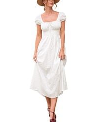 CUPSHE - A Simple Thing Midi Beach Dress - Lyst