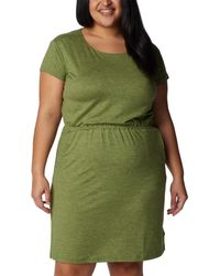 Columbia - Plus Size Pacific Haze Short-sleeve T-shirt Dress - Lyst