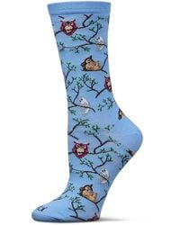 Memoi - Owls Crew Socks - Lyst