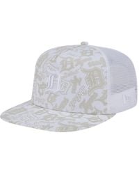 KTZ - Detroit Tigers Logo Dunes A-frame Trucker 9fifty Snapback Hat - Lyst